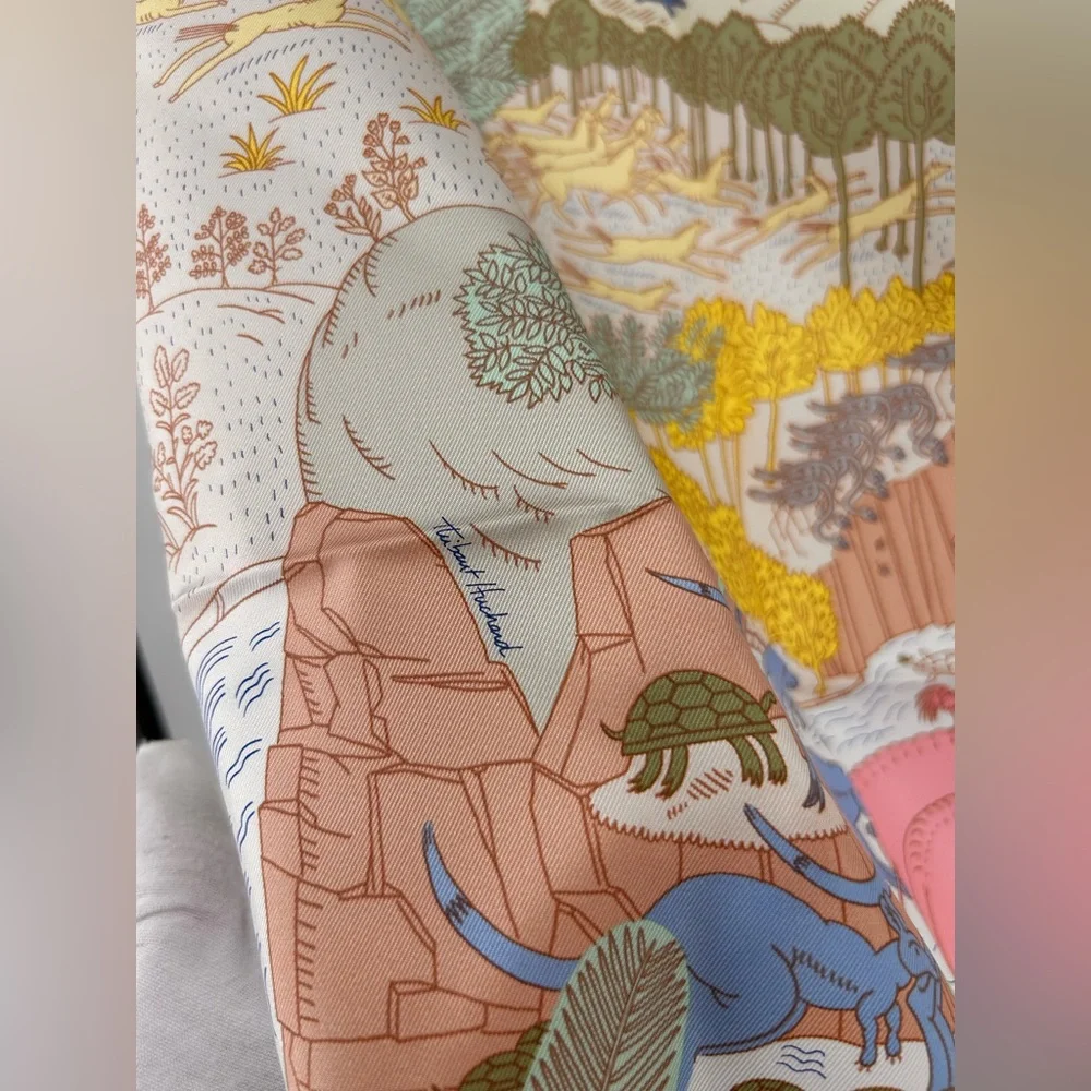 Hermes Carré 90 Le Carnaval des Animaux Carnival of the Animals Scarf Silk Nwt - Picture 10 of 16